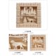 thumbnail image 3 of Cajón de madera tallada Día de Navidad Calendario de Adviento Luces LED, 3 of 4