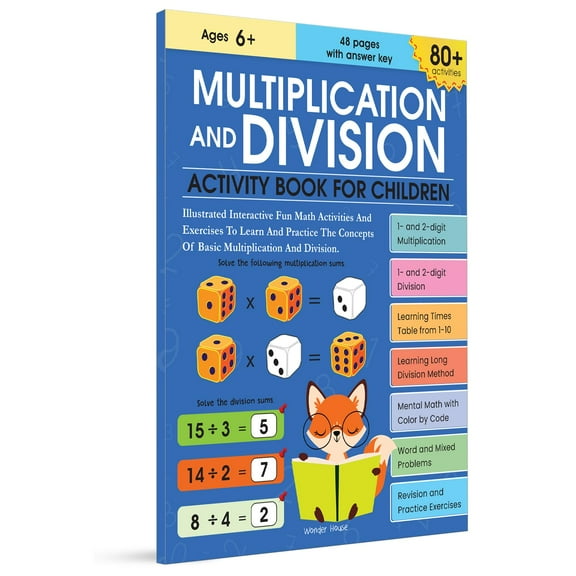 Multiplication and Division Activity Book : 80  Activities Inside (Paperback)