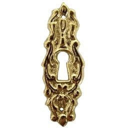 Vertical Keyhole Cover Cast Bras Vertical Keyhole Escutcheon - Antique Furniture Restoration Hardware - K12-B3565SB ()