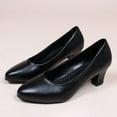thumbnail image 6 of Mostsola Classic Closed Toe Kitten Heel Pumps for Women Low Heeled Dress Shoes for Work Party Office, 6 of 8