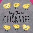 thumbnail image 3 of Instant Message - Hey There Chickadee  - Toddler And Youth Girls Raglan Graphic T-Shirt, 3 of 6