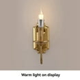 thumbnail image 4 of 3W Vintage Candlestick Wall Sconce E14 Base Metal Wall Light for Fixture Bedroom Living Room Hallway Bronze, 4 of 6