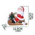 thumbnail image 5 of Dserfhy Christmas Santa Sleigh Figurine Light Up Ceramic Santa Claus Statue LED Tabletop Ornament for Holiday Shelf Fireplace Mantel Indoor Home Decor, 5 of 7