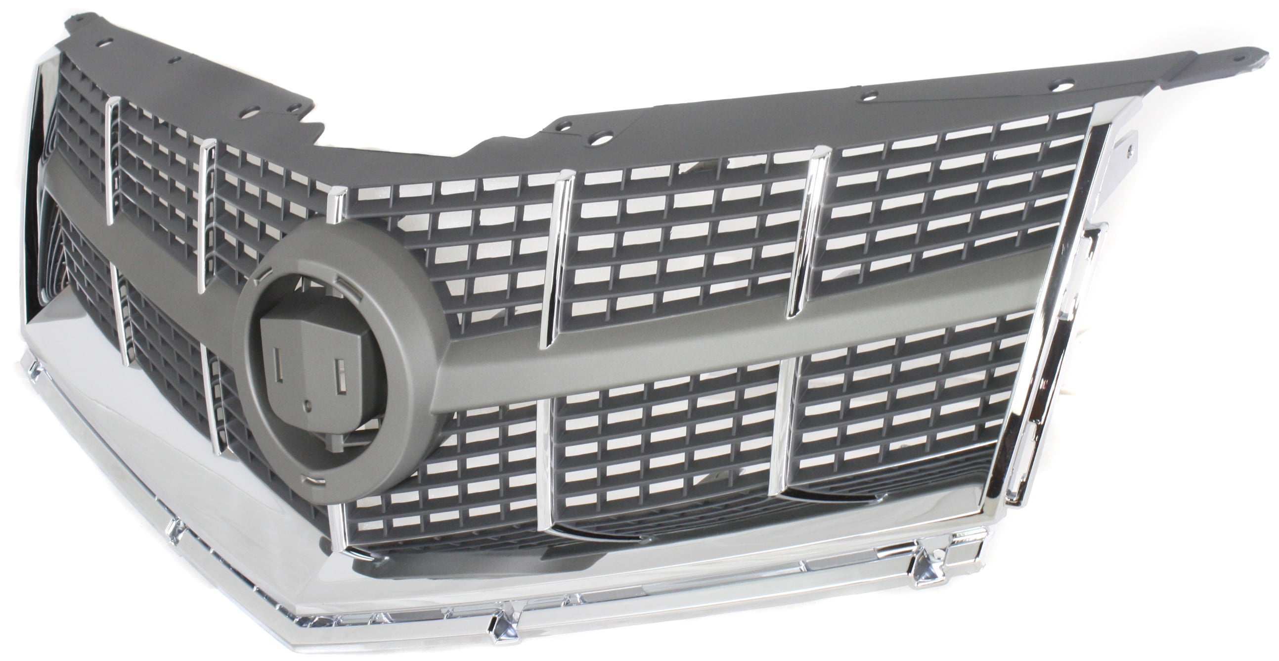 Grille Assembly Compatible With 2010-2012 Cadillac SRX Gray Shell and Insert