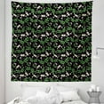 thumbnail image 1 of Jasmine Tapestry, Botanical Pattern with Repeating Branches of Jasmine Flowers, Fabric Wall Hanging Decor for Bedroom Living Room Dorm, 5 Sizes, Dark Purple Fern Green, by Ambesonne, 1 of 1