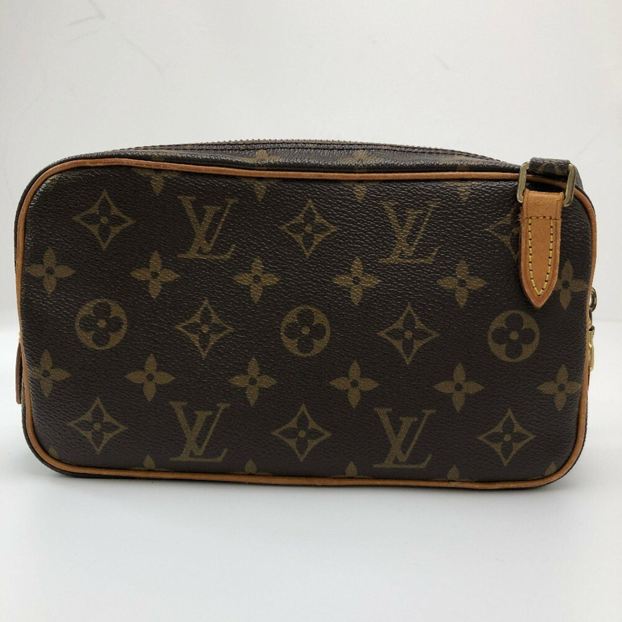 Auth Louis Vuitton Monogram Pochette Marley Bandolier M51828 Shoulder Bag