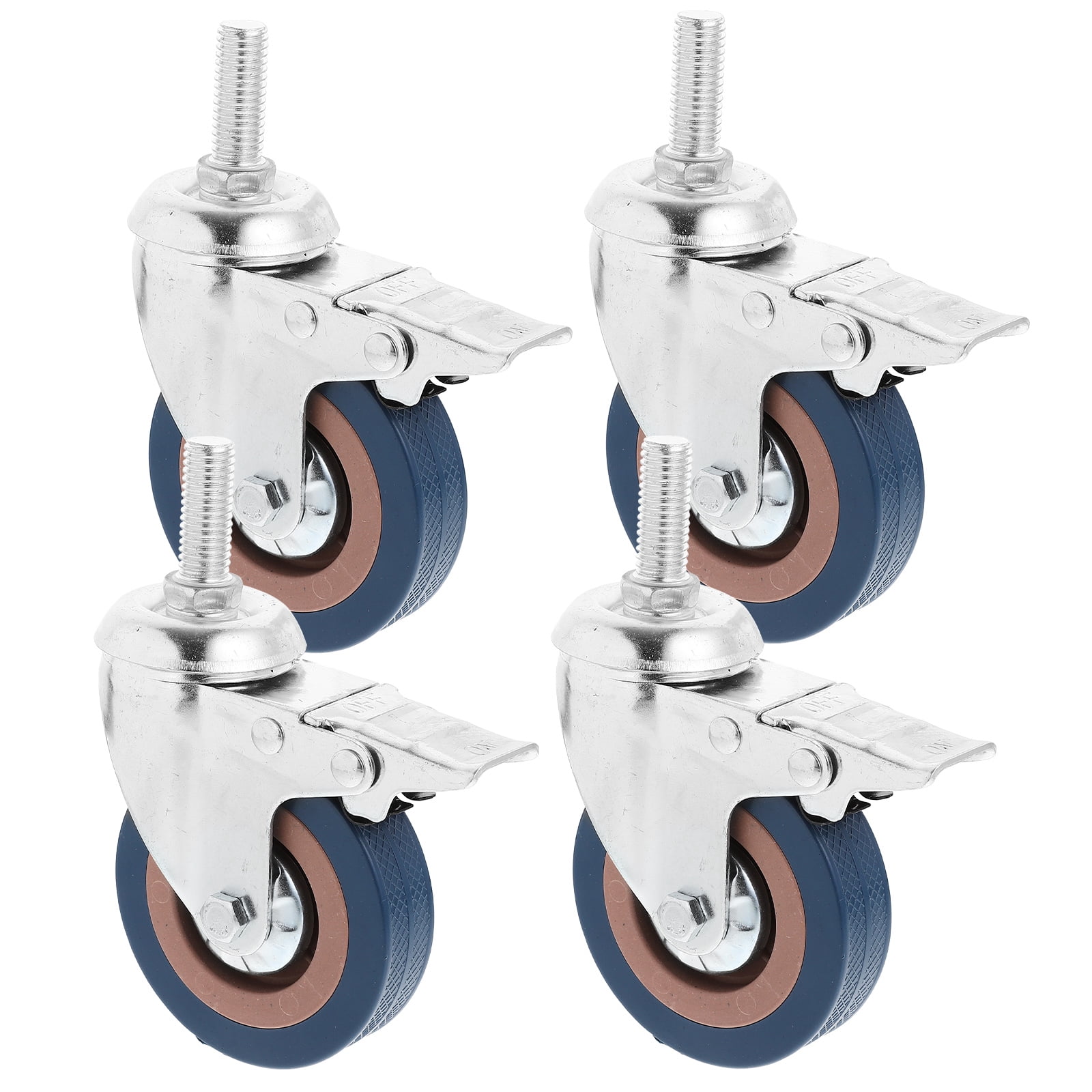 Masteelf 16 pcs Swivel Caster Wheels Mute Office Chair Caster Wheels Universal Wheels Furniture Protecting Swivel Caster for Carts Furniture Dolly Workbench Trolley