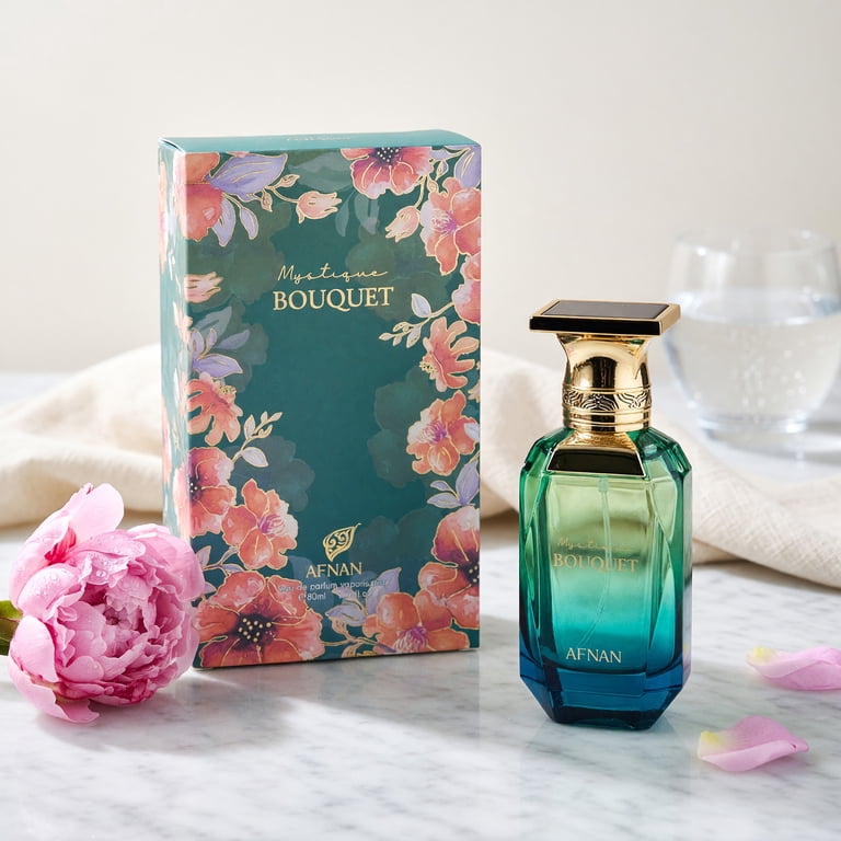Afnan Mystique Bouquet Eau De Parfum, 2.7 oz Spray for Women, Long