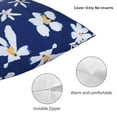 thumbnail image 5 of YFYANG Square Decorative Throw Pillow Case (Without Pillow Insert), Blue Flower Doodle Bedroom Sofa Car Cushion Cover, 20"x20", 5 of 9