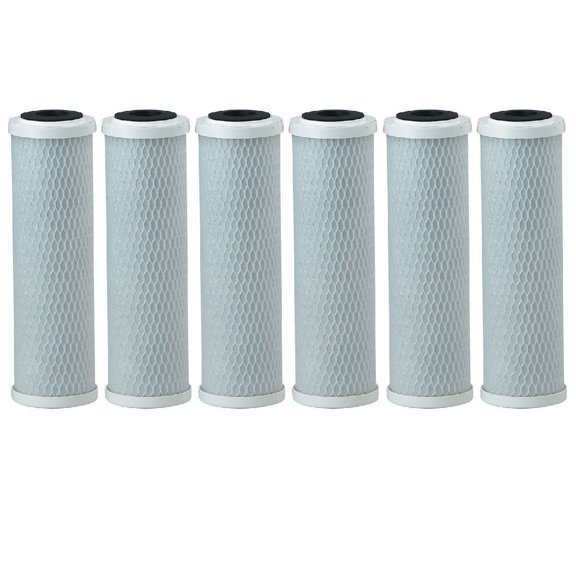 Fits Pentek CBC-10 0.5 Micron Standard 10 Inch Carbon Block Water Filter 6 Pack