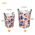 thumbnail image 3 of Sikiie Abstract Leopard Print Print Round Dirty Clothes Basket, Waterproof Standing Foldable Storage Basket, for Laundry Room, Bedroom, Bathroom Storage-Medium, 3 of 6