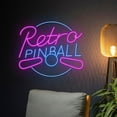 thumbnail image 3 of Handmadetneonsign Retro Pinball Neon Sign, Pinball Retro Led Light, Arcade Led Sign,Game Room Decor, 3 of 5