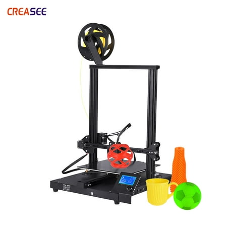 Creasee CS-10 3D Printer DIY Kit Ultra-Thin Metal Base High Precision Rapid Self-Assembly Resume Printing with 3.2 Inch Screen Print Size 300 * 300 *