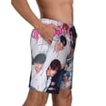 thumbnail image 3 of Stray Kids Men's Swim Trunks Quick Dry Beach Board Shorts with Pockets Mesh Lining Bathing Suits, 3 of 7