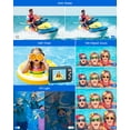 thumbnail image 3 of Waterproof Camera 4K Dual Screen Underwater Camera for Snorkeling with 64G SD Card,Action Camera with 16X Digital Zoom 48 MP Autofocus ,2 Battery(Blue), 3 of 7