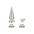 thumbnail image 3 of Unique Bargains 10x26mm Screw Back Rivets Solid Leather Studs Silver Tone 10 Sets, 3 of 5