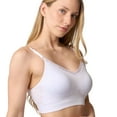 thumbnail image 5 of Coobie V-Neck Lace Trim Bra with Back Closure 9182,White,One Size, 5 of 8