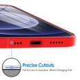 thumbnail image 7 of JETech Ultra Slim (0.35mm Thin) Case for iPhone 12, 6.1-Inch, Camera Lens Cover Full Protection, Lightweight, Matte Finish PP Hard Minimalist Case, Support Wireless Charging (Red), 7 of 7