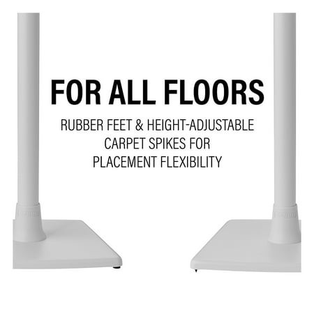 Sanus - Wireless Speaker Stands for Sonos Era 100  (Pair) - White