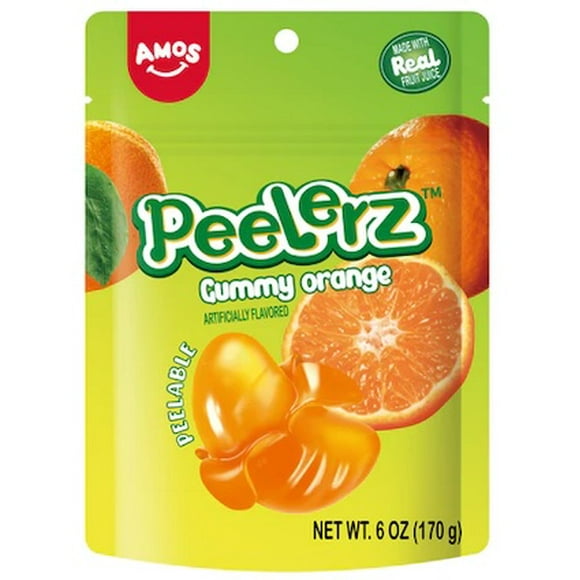 Amos Peelerz Peelable Gummy Orange 170g