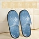 thumbnail image 2 of Fotbe Snowflakes1 Pantuflas Peludas para Mujer con Estampado, Zapatillas de Peluche, Zapatos de Invierno para Casa, Uso Interior y Exterior-Medium, 2 of 8