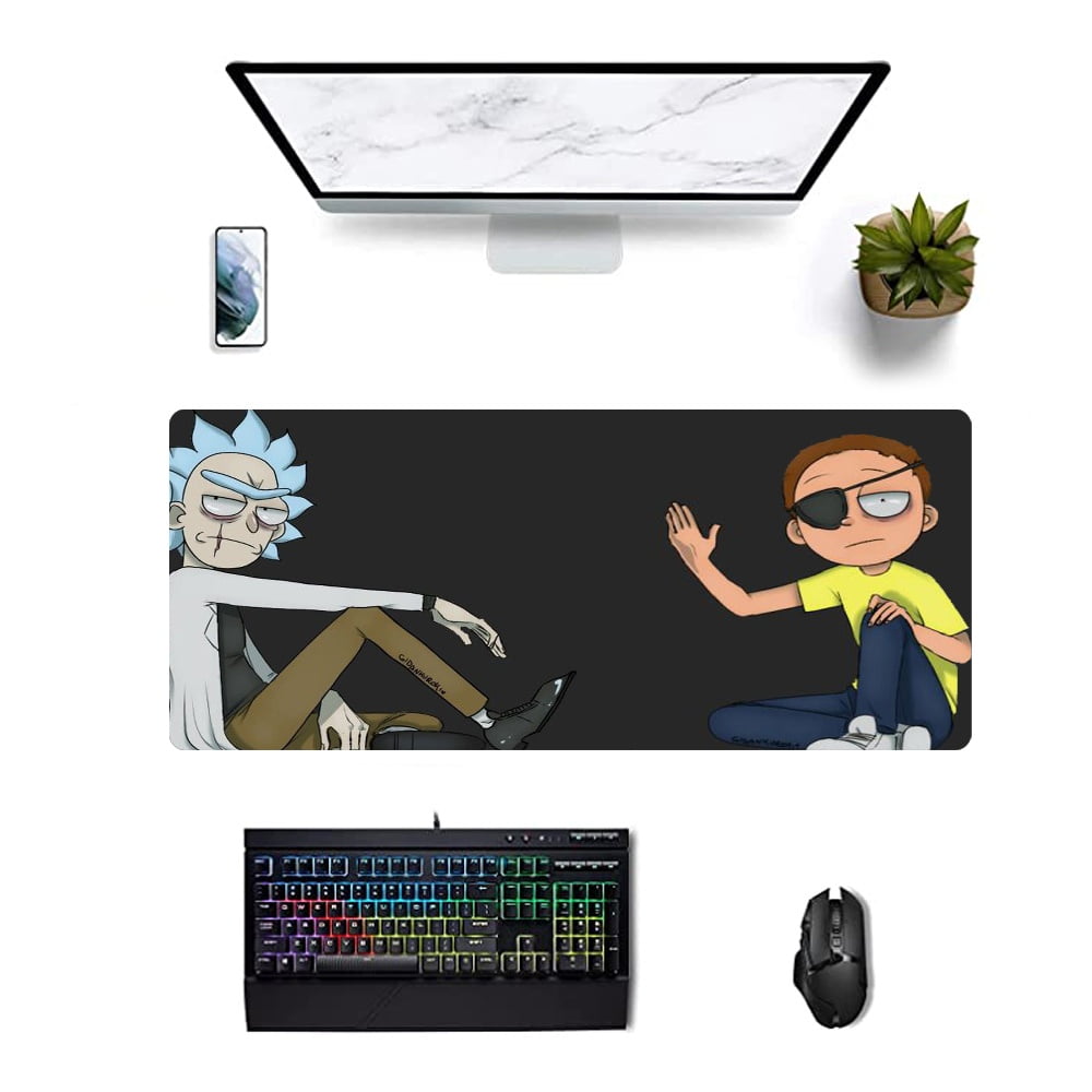 Gaming Mouse Pad,Rick and Morty Extended Mouse Pad, Multistyle Mouse