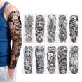 thumbnail image 4 of Pegatina De Tatuaje De Brazo Temporal, 10 Hojas Tattao Tatón Tatón De 10 Piezas 10 Piezas De Tatuaje De Tatuaje Pegatina De Tatuaje Impermeable ARMA COMPLE, 4 of 7