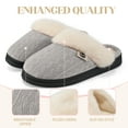 thumbnail image 3 of Ecetana Warm Knit House Slippers for Women Comfy Lined Slippers with Memory Foam, 3 of 6