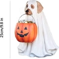 thumbnail image 2 of Ghost Dog Candy Bowl Holder, Halloween Dog Candy Bowl, Halloween Dog Candy Holder, Outdoor Halloween Candy Bowl, Halloween Candy Bowl Large Pumpkin Candy Dish-Dog, 2 of 5