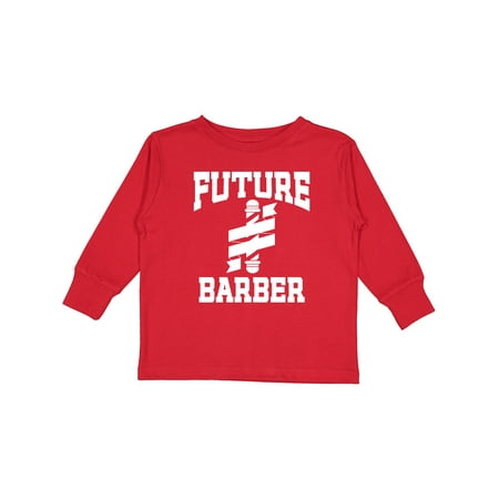 

Inktastic Future Barber Stylist Boys or Girls Long Sleeve Toddler T-Shirt