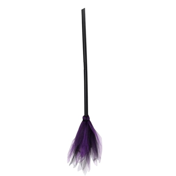SUYOLL Halloween Decorations Witch Broom Prop Toy,Broomstick Lightweight Pretend Play Accessory For Cosplay Party Photo Indoor Outdoor Festival Themed Decor 35.43 Inch
