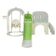thumbnail image 6 of 10-in-1 Toddler Slide with Swing Set , Kids Slide for Toddler Age 1-3 with Basketball Hoop, Kids Slide Playset Structure, Arch Tunnel and Telescope, Toy Storage Organizer for Toddlers, 6 of 8