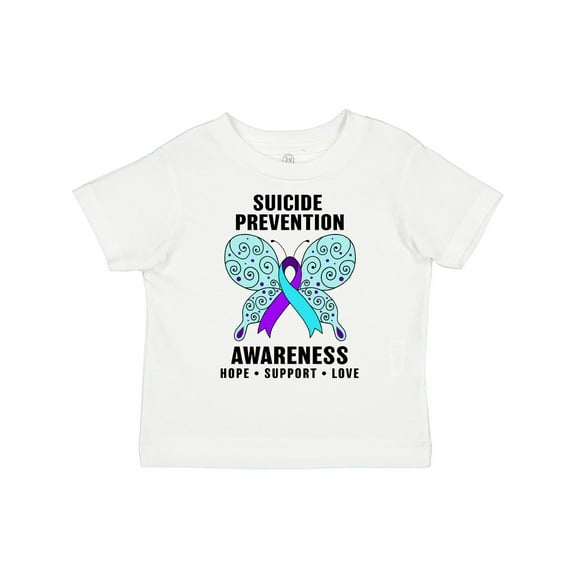 Inktastic Suicide Prevention Awareness Hope Support and Love Boys or Girls Toddler T-Shirt