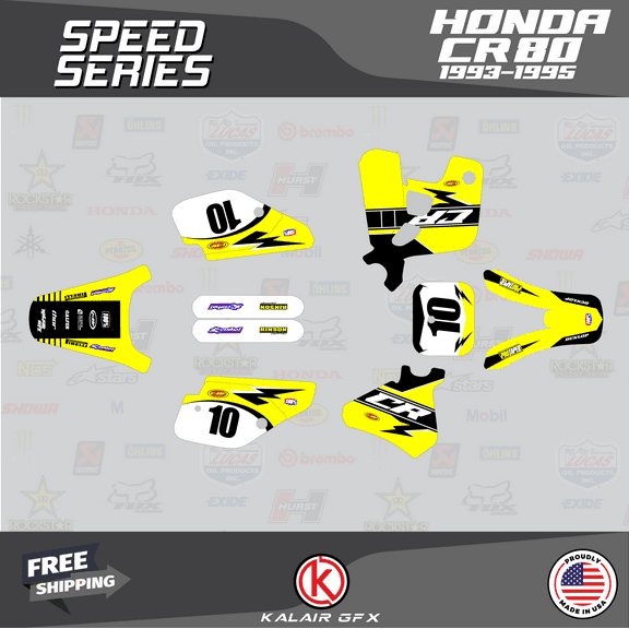 Kalair GFX Graphics Kit for Honda CR80 (1993-1995) Speed Series