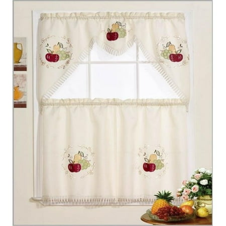 Kitchen Curtains Sets Fruit Design The Best Image Of Curtain