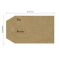 thumbnail image 2 of 1.15" x 2" Natural Brown Kraft to and from Gift Tag Stickers / 500 Brown Kraft to from Present Labels / Christmas Holiday Present Labels / Made in The USA, 2 of 6