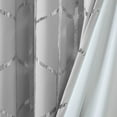 thumbnail image 3 of Gracie Mills Isabelle Metallic Geometric Total Blackout Grommet Curtain Panel 52x84, 3 of 3
