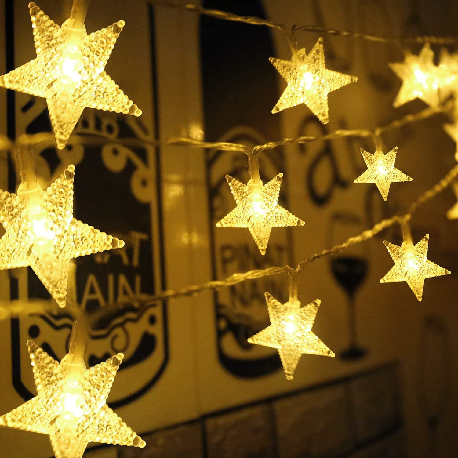 3m Snowflake Bulb Ball Stars Photo Clip LED Fairy String Lights Xmas Wedding 