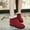 Red, variant on LSLJS Women's Vintage Solid Color Round Head Student Warm Low Heel Ankle Boots, Women's Low-heeled Ankle Boots