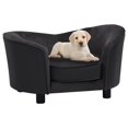 thumbnail image 6 of vidaXL Dog Sofa Puppy Couch Bed with Washable Cover Plush and Faux Leather, 6 of 8