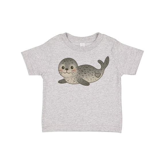 Inktastic Adorable Seal Illustration Cute Animal Art Boys or Girls Toddler T-Shirt