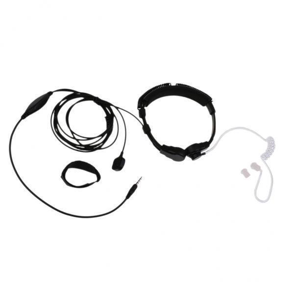 2x3.5mm Garganta Viberate Mic Cuello Ajustable Banda Auriculares