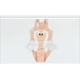 thumbnail image 2 of Pink Swan Girls Swimsuit Cute One Piece Swimwear with Swim Hat Set Large, 2 of 4