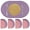 Pink Purple, variant on Retrok 4pcs Dish Placemats Waterproof Table Mat Heat Resistant Dish Pad Anti-Slip Place Mats Decorative Dish Placemats for Kitchen Dining Table Indoor Outdoor 40x30cm