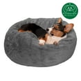 thumbnail image 4 of FurHaven Pet Products Round Plush Ball Dog Bed - Gray Mist, Medium - 26", 4 of 13