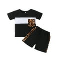 thumbnail image 6 of Seyurigaoka Baby Leopard Print Clothes Set, Short Sleeve T-shirt+Short Pants, 6 of 9