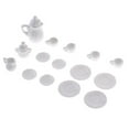 thumbnail image 1 of Juego de té en miniatura Zulema de Cerámica blanca 1/12 15 piezas, 1 of 8