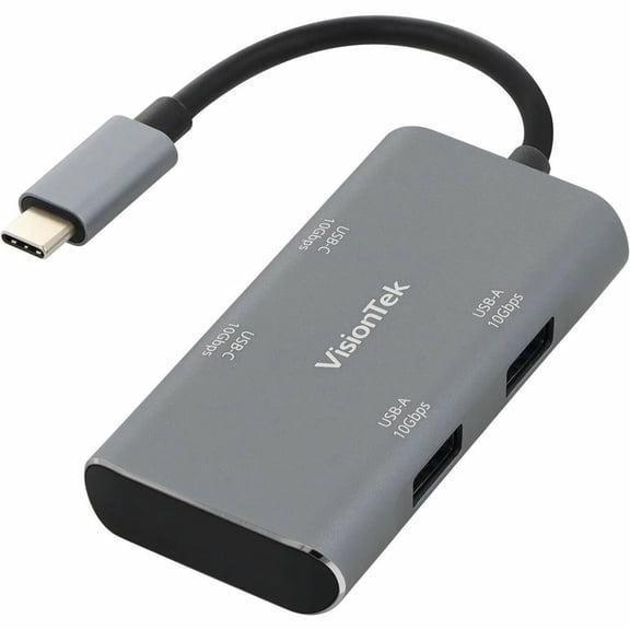VisionTek USB-C Hub 2x USB-A, 2X USB-C 901539