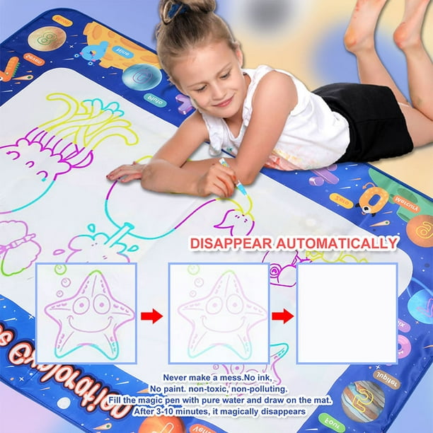 Bangcool Tapis de dessin d'eau pour enfants tapis de dessin créatif  réutilisable éducatif Aqua Mat Doodle 
