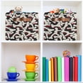 thumbnail image 6 of Ryvnso Bones Storage Basket Large Bin Foldable Boxes Toys Organizer 14.2x10.2x8.3in 2 PCs, 6 of 8